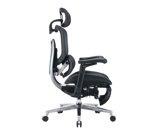 Sihoo DORO C500 V2 Ultra czarny z podnóżkiem - 1598804 - zdjęcie 5